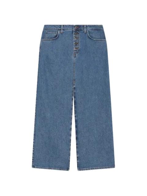 buttoned denim skirt by DONDUP