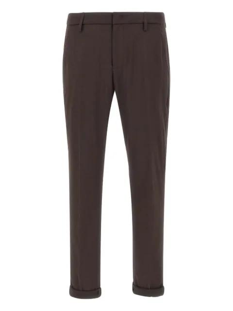 buttoned logo-detail pants by DONDUP