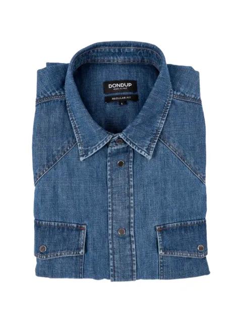 chest-pocket denim shirt by DONDUP