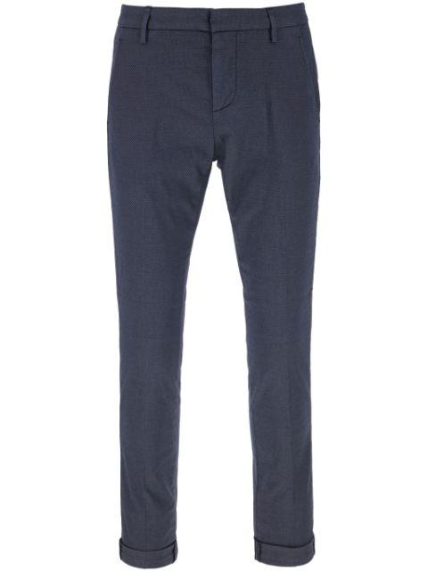 concealed-fastening tapered trousers by DONDUP