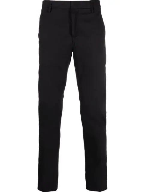cotton slim-cut trousers by DONDUP