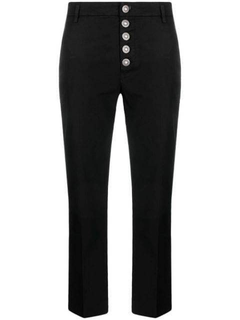 cropped chino trousers by DONDUP