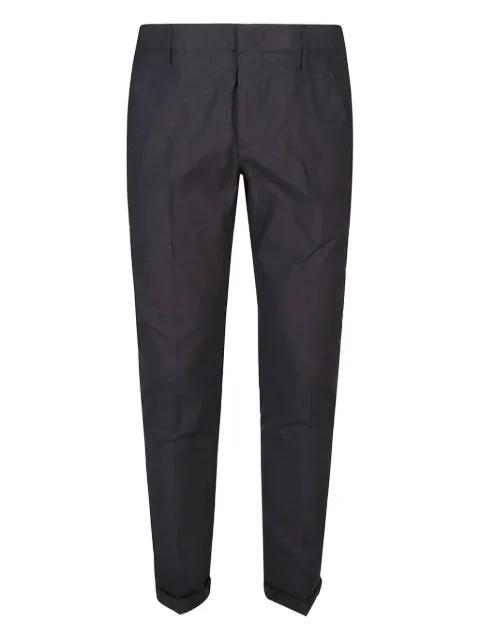 cuffed cotton pants by DONDUP