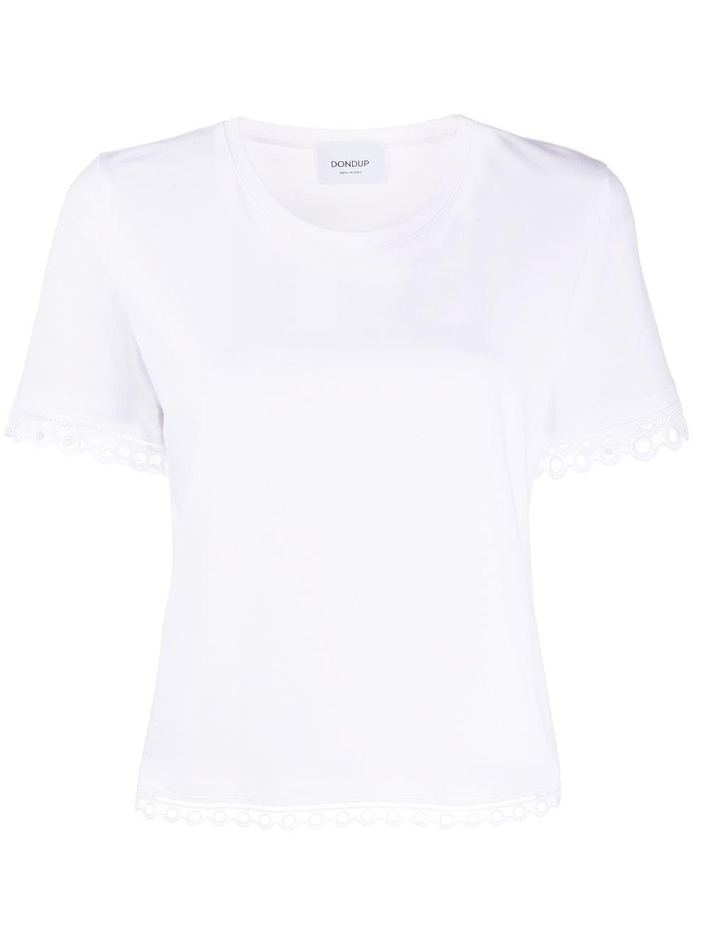 embroidered D-logo T-shirt by DONDUP