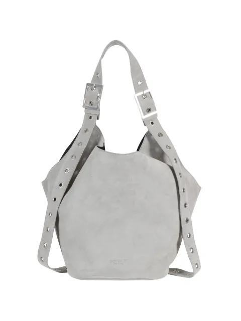 eyelet-embellished buckle-detail shoulder bag by DONDUP