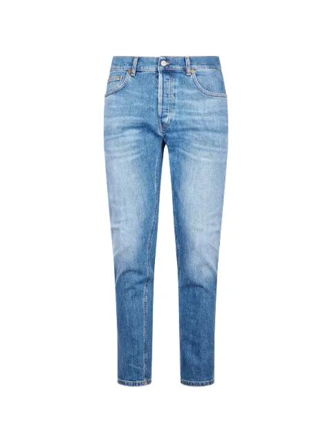 faded-effect logo-plaque jeans by DONDUP