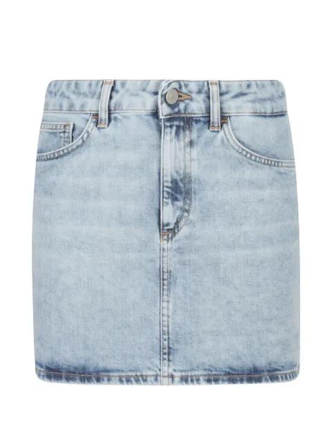 faded-wash skirt by DONDUP