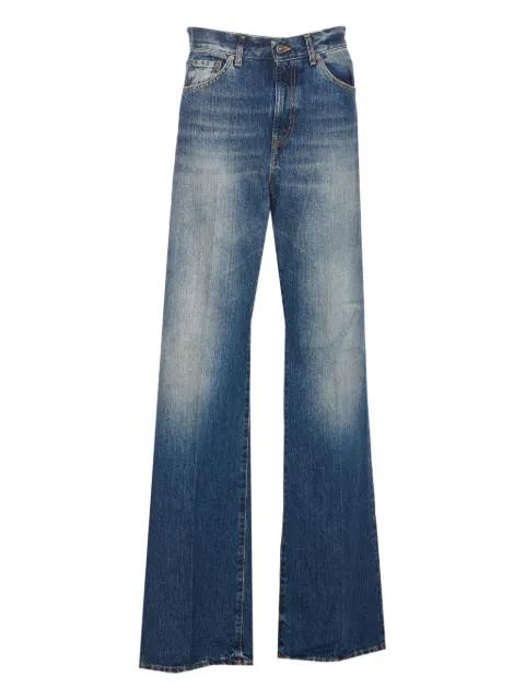 five-pocket frayed jeans by DONDUP