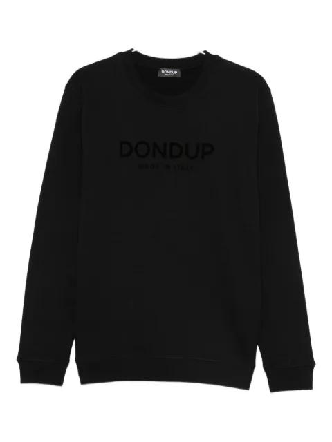 flocked-logo sweatshirt by DONDUP