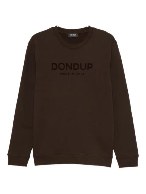 flocked-logo sweatshirt by DONDUP