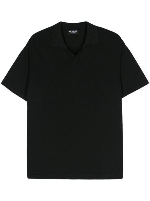knitted cotton polo shirt by DONDUP