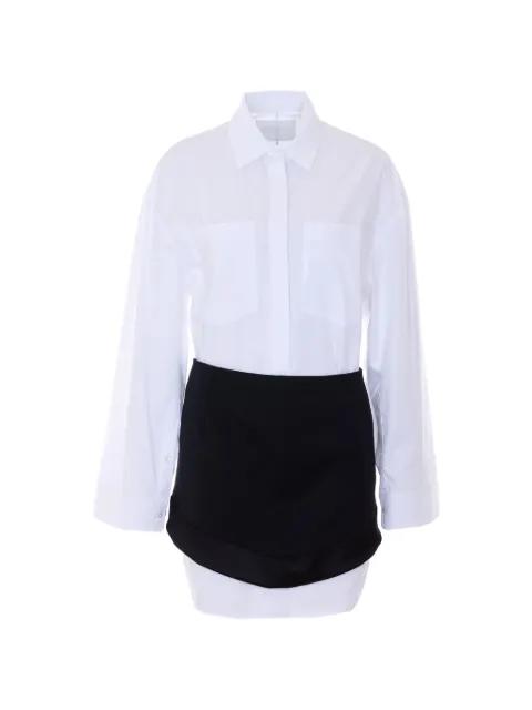 layered shirt dress by DONDUP