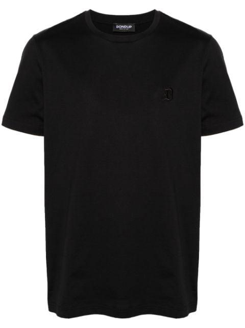logo-embroidered cotton T-shirt by DONDUP