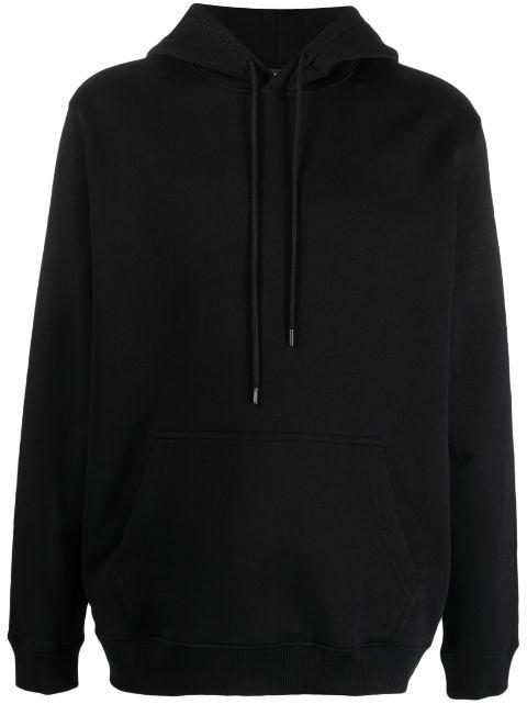 logo-embroidered cotton hoodie by DONDUP