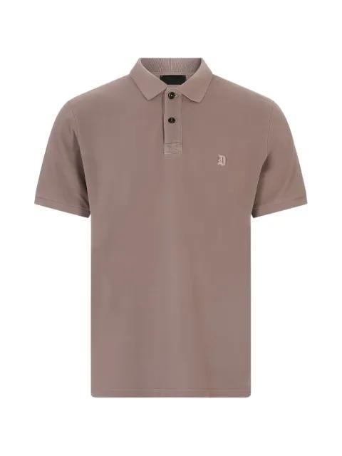 logo-embroidered piqué polo shirt by DONDUP