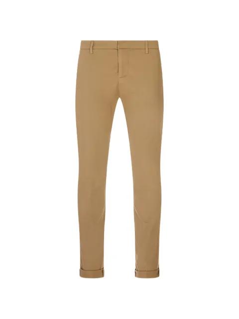 logo-plaque slim-fit chino pants by DONDUP