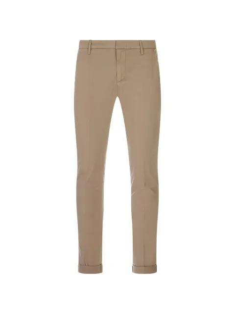 logo-plaque slim-fit chino pants by DONDUP