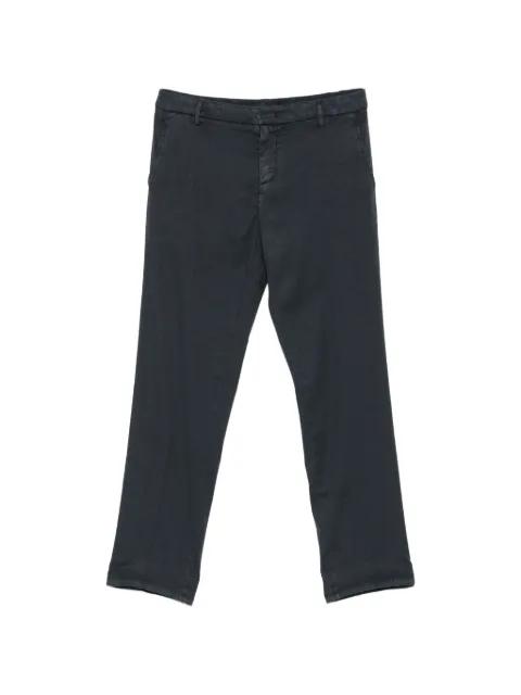 logo-plaque trousers by DONDUP