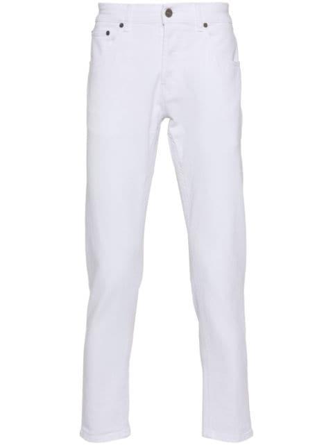 logo-print tapered jeans by DONDUP