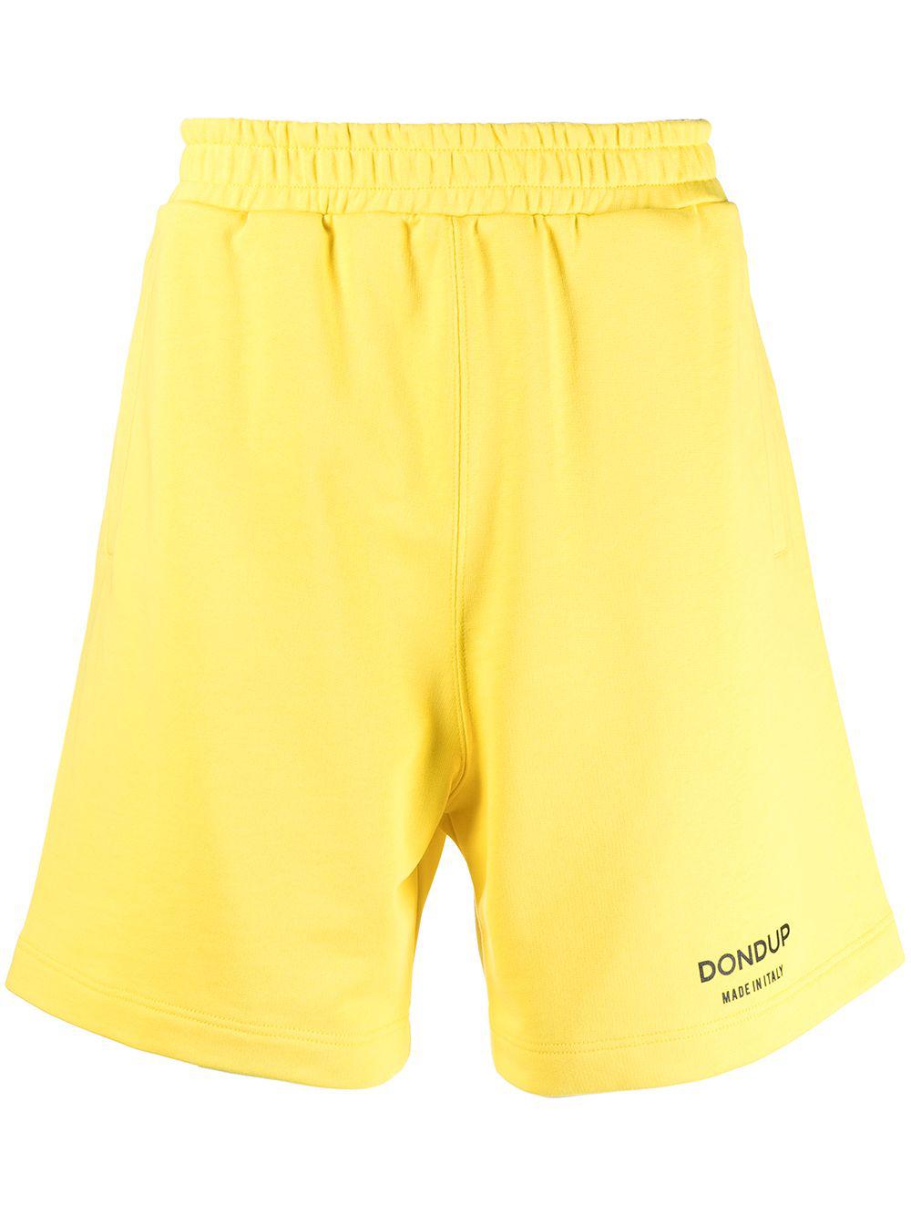 logo print track shorts by DONDUP