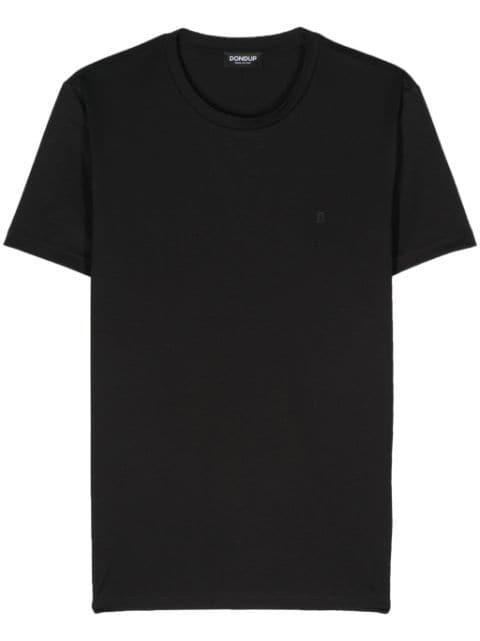 logo-rubberised cotton T-shirt by DONDUP