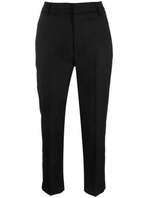 low-rise tailored cropped trousers by DONDUP
