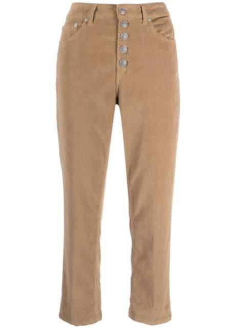 mid-rise cropped trousers by DONDUP