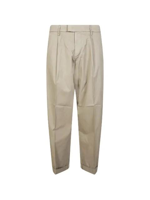 pleated carrot trousers by DONDUP