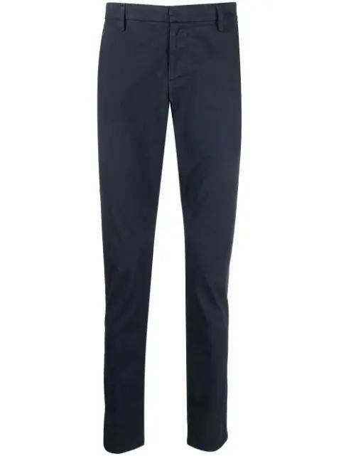 pleated slim-fit chinos by DONDUP