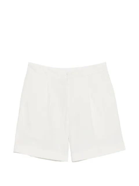 pleated turn-up shorts by DONDUP