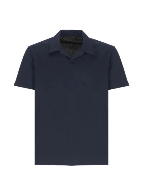 polo-collar V-neck t-shirt by DONDUP