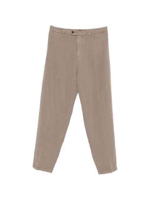 pressed-crease straight-leg trousers by DONDUP