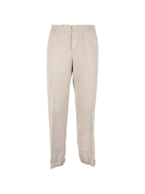 pressed-crease turn-up trousers by DONDUP