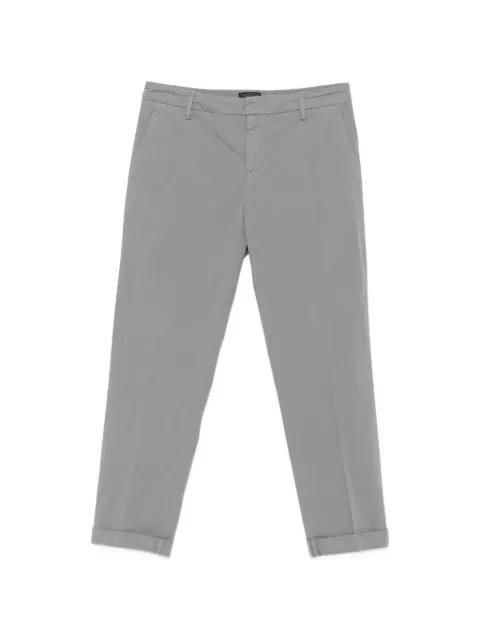 pressed-crease turned-up trousers by DONDUP
