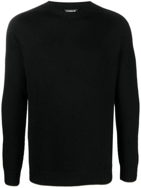 ribbed-detail knit jumper by DONDUP