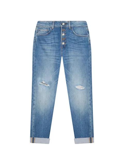 ripped buttoned jeans by DONDUP
