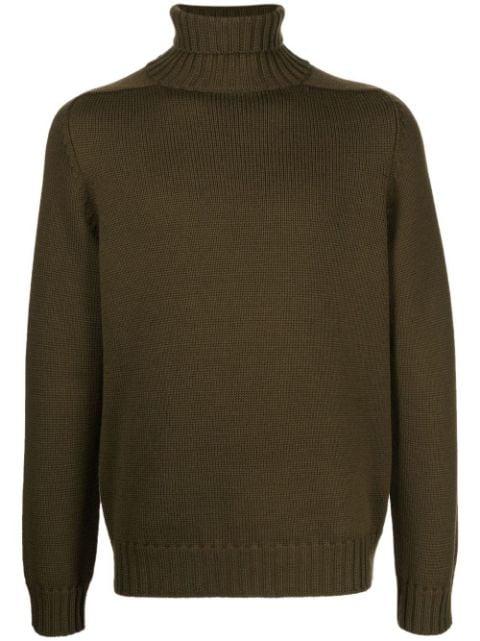 roll neck wool jumper by DONDUP