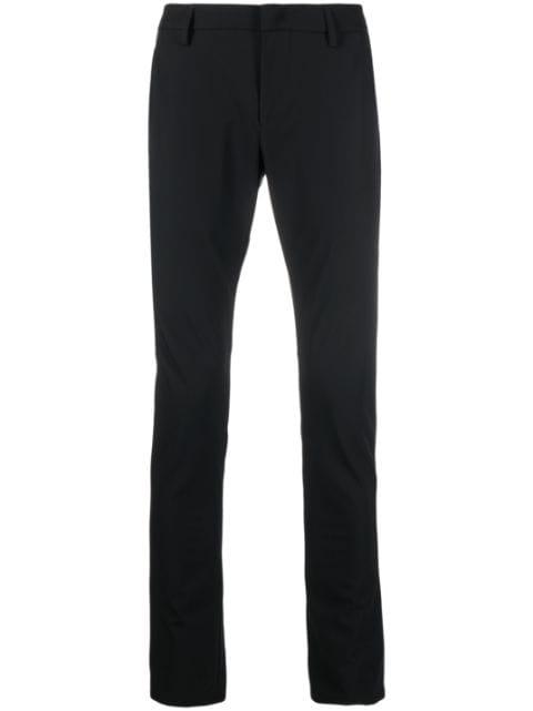 slim-cut cotton trousers by DONDUP