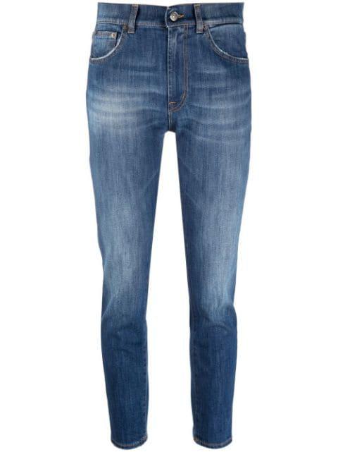 slim-cut cropped jeans by DONDUP