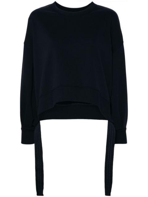 strap-embellished sweatshirt by DONDUP