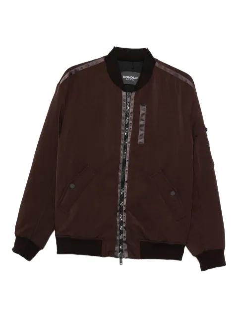 striped-panel bomber jacket by DONDUP