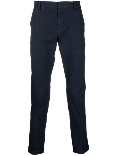 tapered-leg cropped chinos by DONDUP