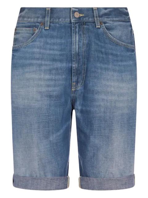 washed denim shorts by DONDUP