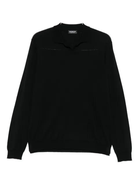 wool-cotton blend polo-neck sweater by DONDUP