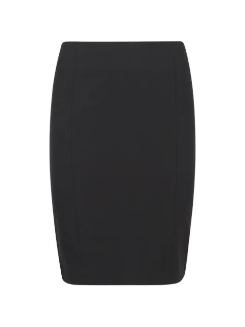 zip-front panelled skirt by DONDUP