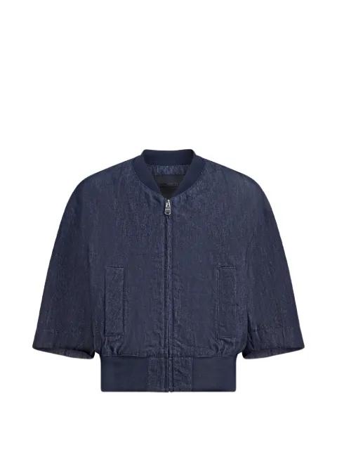 zipped bomber jacket by DONDUP