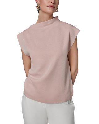 Asymmetric Mock Neck Sweater by DONNA KARAN NEW YORK