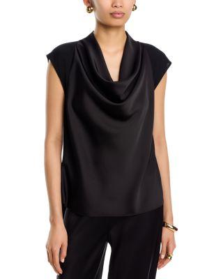 Cowlneck Top by DONNA KARAN NEW YORK