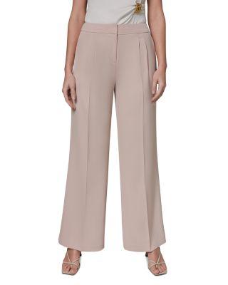 High Waist Wide Leg Pants by DONNA KARAN NEW YORK