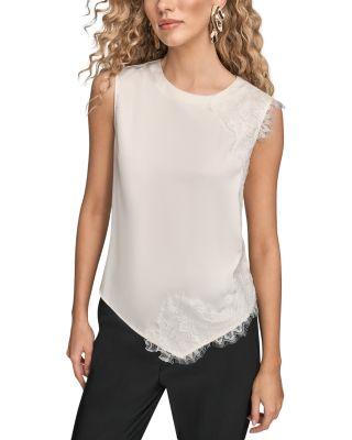 Lace Trim Top by DONNA KARAN NEW YORK